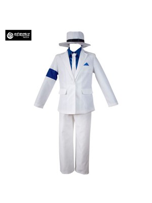 Simil Michael Costume Bianco Carnevale Bambino Jackson Cosplay Uomo MICHJA01B